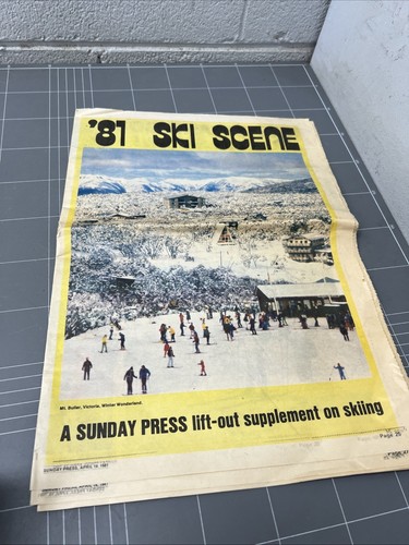 Vintage newspaper 1981 ski - vintage,