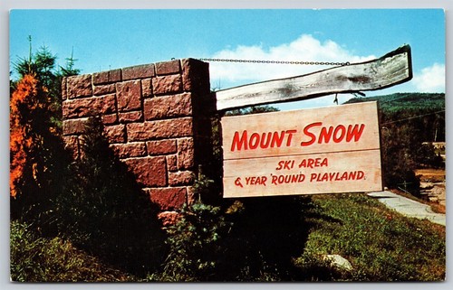 Postcard entrance snow - entrance,